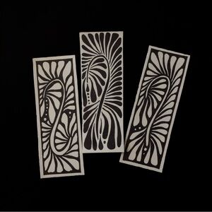 handmade botanical bookmarks